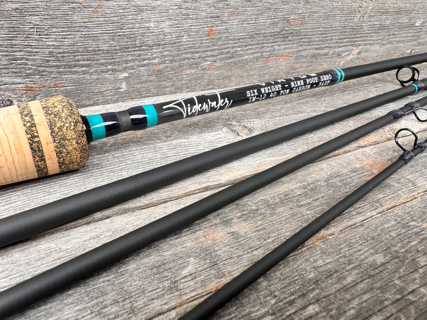 Tidewater Virtue 6wt 9ft Zero - Aqua Blue/Black