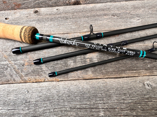Tidewater Virtue 6wt 9ft Zero - Aqua Blue/Black