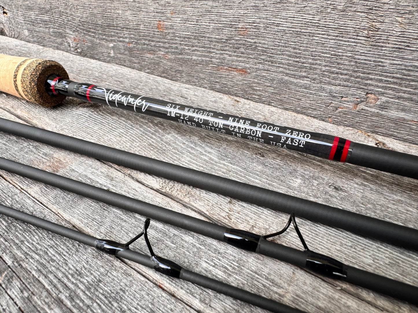 Tidewater Virtue 6wt 9ft - Black Widow (Black/Red)