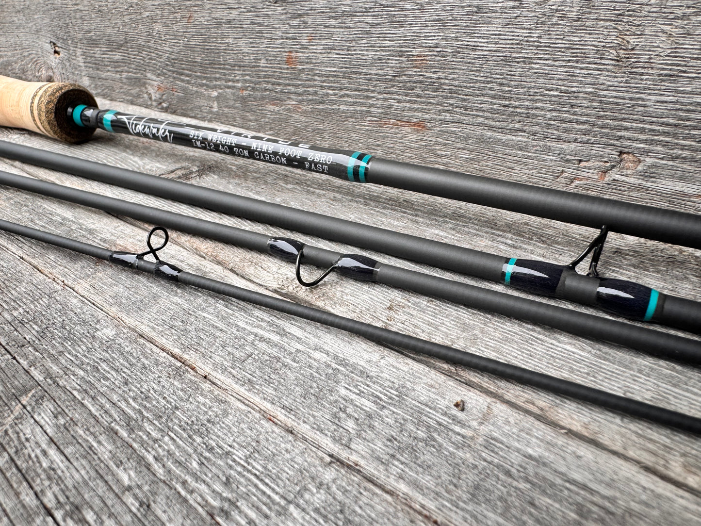 Tidewater Virtue 6wt 9ft Zero - Aqua Blue/Black