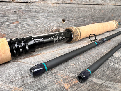 Tidewater Virtue 6wt 9ft Zero - Aqua Blue/Black