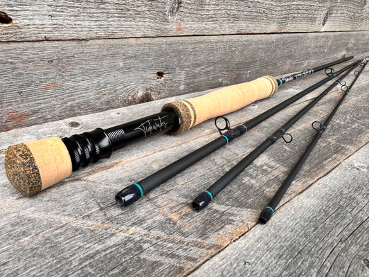 Tidewater Virtue 6wt 9ft Zero - Aqua Blue/Black