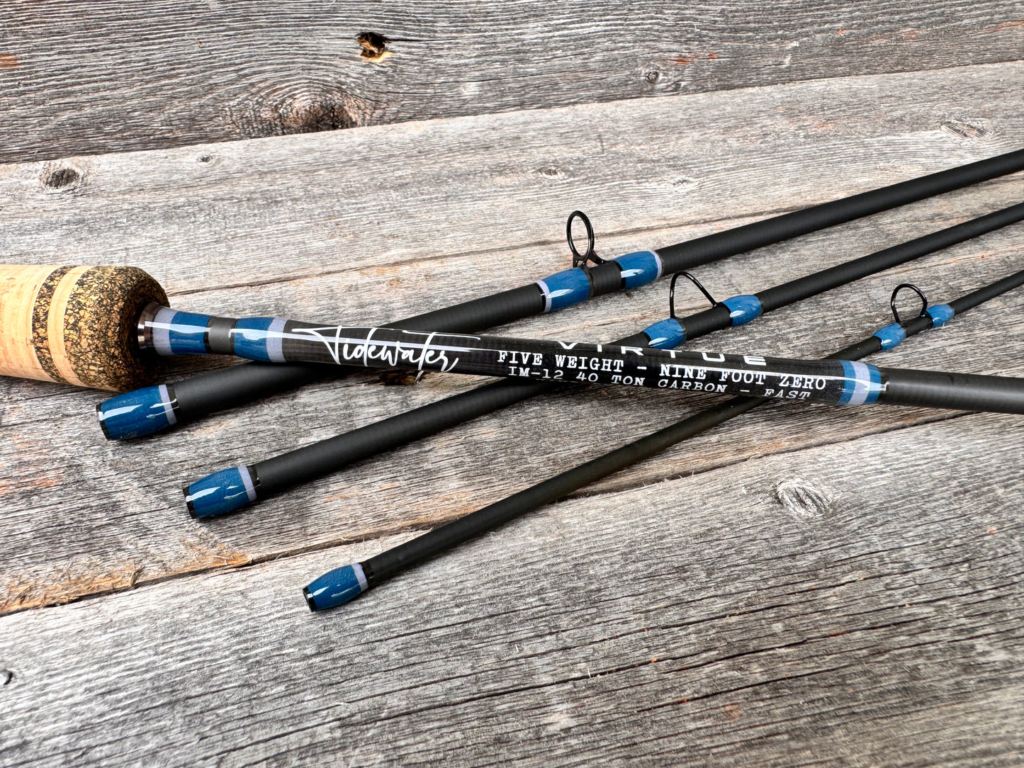 Tidewater Virtue 5wt 9ft Zero - Storm Gray - Blue Azul